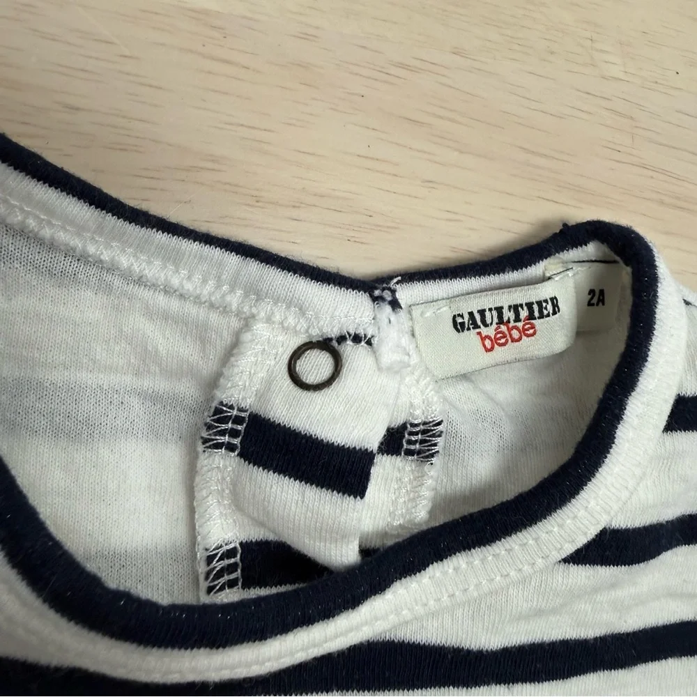Gaultier Bebe striped cotton one piece